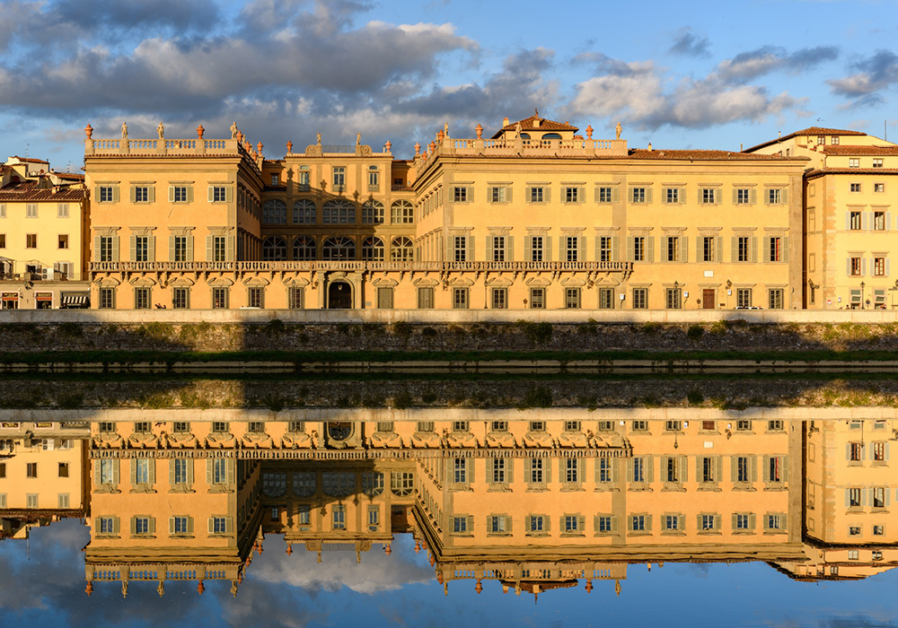 The main facade of Palazzo Corsini